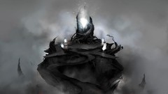 Fog dark sanctuary fantasy art