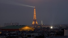 Fog Eiffel Tower Paris cityscapes
