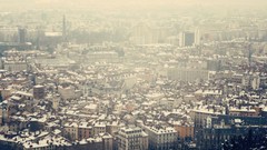 Fog France buildings cityscapes