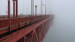 Fog golden gate bridge