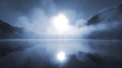 Fog monochrome lakes mist waterscapes