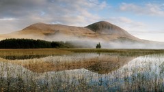 Fog nature Mountains hills Scotland Islands reflections 