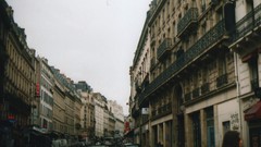 Fog Paris buildings cities streets