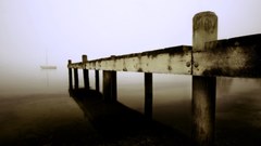 Fog piers Sea