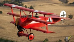 Fokker triplane from an