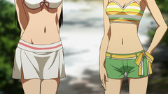 Foliage roads Shorts skirts blush brown eyes brunettes bikini 