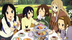 Food Anime cakes blush smiling anime girls akiyama mio k - on 