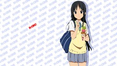 Food Anime ice cream long hair anime girls school uniforms 