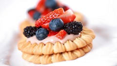 Food Berries cookies desserts