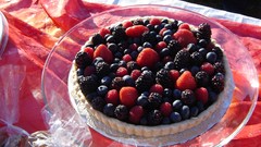 Food Berries Tables strawberries fruits