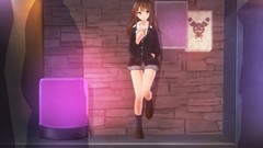 Food brown long hair school uniforms shibuya rin idolmaster