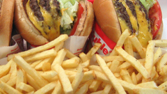 Food cheese french fries