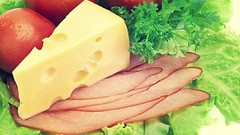 Food cheese vegetables meat fruits