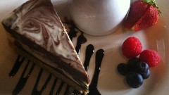 Food chocolate blueberries strawberries fruits raspberries 