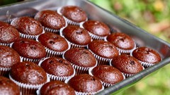 Food chocolate bokeh cakes muffins