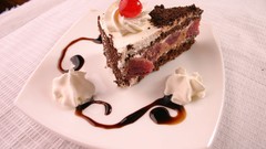 Food chocolate cherries cakes desserts icing