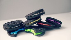 Food cookies multicolor Oreo cookies
