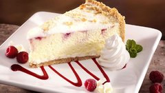 Food desserts raspberries cheesecake