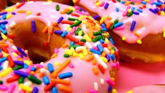 Food donuts sprinkles