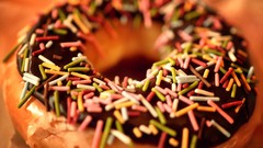 Food donuts sprinkles