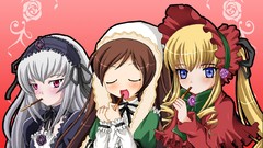 Food dress Shinku anime girls rozen maiden suigintou suiseiseki 