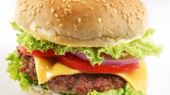 Food drinks hamburgers