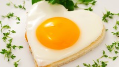 Food eggs Breakfast Hearts fried eggs