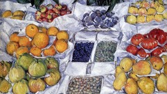 Food French paintings impressionism still life fruits artwork 
