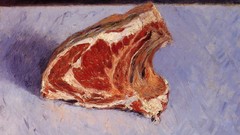 Food French paintings meat impressionism still life artwork 