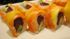 Food Japanese sushi rolls