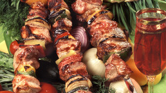 Food meat kebab