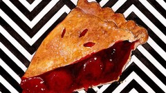 Food paintings fruits artwork traditional art Cherry Pie