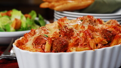 Food pasta meatballs italian