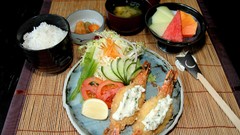 Food rice tempura