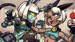 Food Robots short hair cat ears video games skullgirls Nadia 