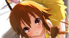 Food running dress Chibi anime girls seifuku shinkyoku soukai 