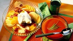 Food soup tomato salad