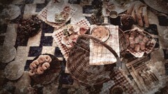 food still life baskets