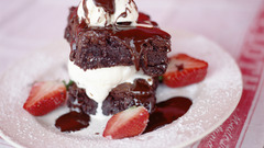 Food strawberries cakes