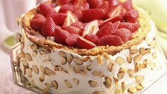 Food strawberries cakes