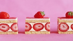 Food strawberries dessert cakes