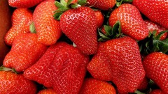 Food strawberries fruits