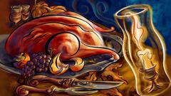 Food Thanksgiving Candles Turkey