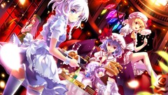 Food vampire anime girls remilia scarlet touhou izayoi sakuya 