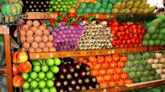 Food vegetables fruits cityscapes