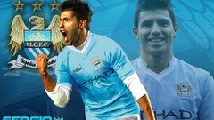 Football player kun aguero soccer