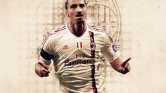 Football player soccer AC Milan zlatan ibrahimovic