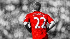 Football player soccer HDR Photography Paul Scholes Manchester 