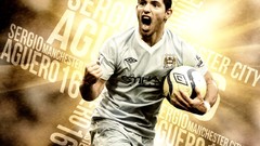 Football player soccer sergio aguero