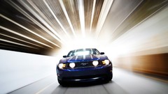 Ford mustang blue lights